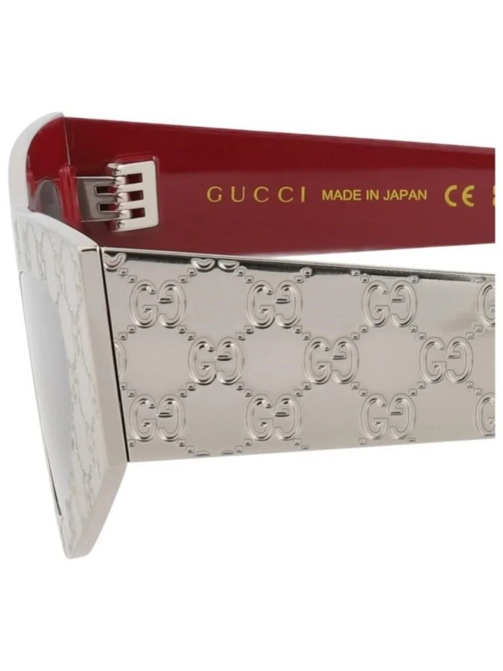 New Gucci Womens Cat Eye Silver Silver Smoke Fashion Designer Sunglasses